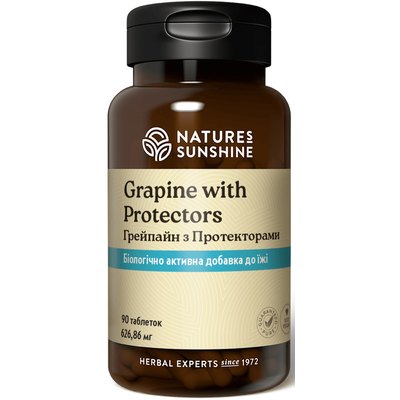 NSP Grapine with Protectors Грепайн з протекторами, 90 таблеток по 626,8 мг, фото 