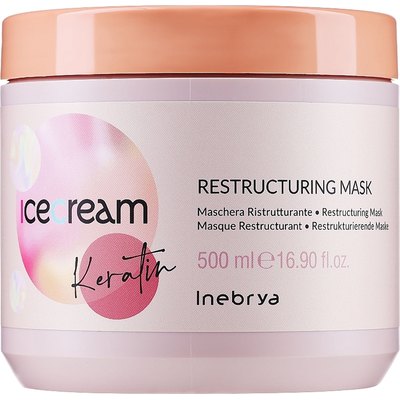 Відновлююча маска з кератином Inebrya Restructuring Mask Wish Keratin, фото 