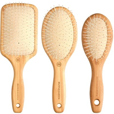 Щітка масажна Olivia Garden Bamboo Touch Detangle Nylon, фото 