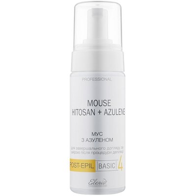 Мусс после депиляции с азуленом Elenis Post-Epil Mouse Hitosan+Azulene, 150 ml