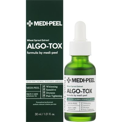 Сыворотка успокаивающая с ростками пшеницы Medi-Peel Algo-Tox Calming Intensive Ampoule, 30 ml, изображение 2