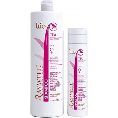 Шампунь женский против выпадения волос Raywell Bio Tea Shampoo