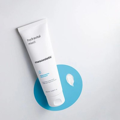 Гидро-питательная маска Mesoestetic Hydra-vital face Mask, 100 ml, изображение 3