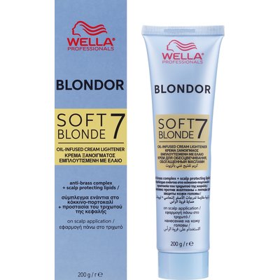Осветляющий крем на масляной основе Wella Professionals Blondor Soft Blonde Cream, 200 g, изображение 2