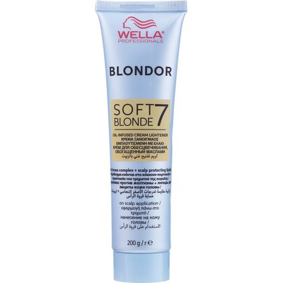 Осветляющий крем на масляной основе Wella Professionals Blondor Soft Blonde Cream, 200 g