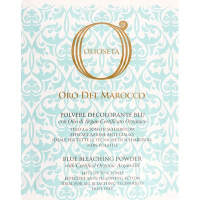 Обесцвечивающий порошок голубой Золото Марокко Barex Olioseta Blue Bleaching Powder, 30 g