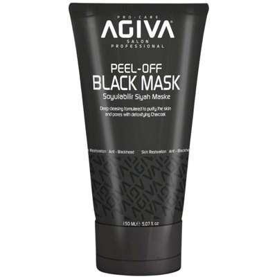 Чорна маска Agiva Peel-Off Black Mask, 150 ml, фото 