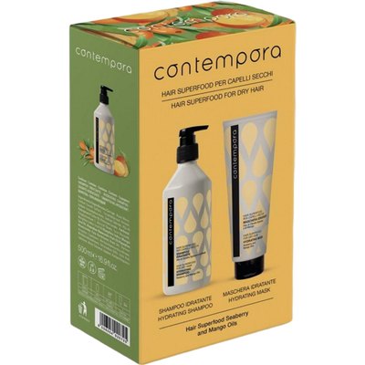 Набір для сухого волосся Contempora Hair Superfood For Dry Hair, 500+350 ml, фото 