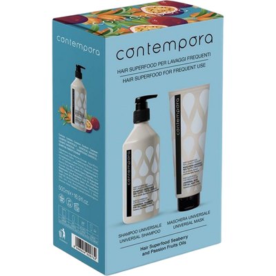 Набор для всех типов волос Contempora Hair Superfood For Frequent Use, 500+350 ml