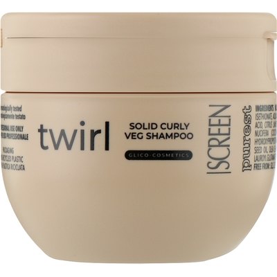 Твердий шампунь для кучерявого волосся Screen Purest Twirl Solid Curly Veg Shampoo, 100 ml, фото 