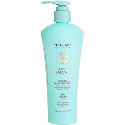 Маска-кондиціонер для волосся з пробіотиками T-Lab Professional Phyto Balance Probiotic Revive Treatment, 300 ml, фото 