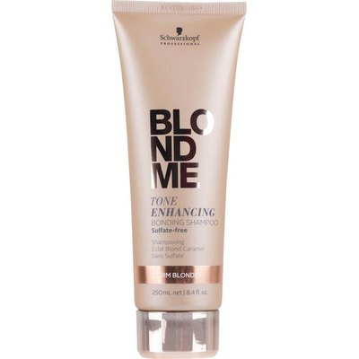 Бондинг-шампунь для теплых оттенков блонд Schwarzkopf Professional Bloldme Tone Enhancing Bonding Shampoo Warm Blondes, 250 ml