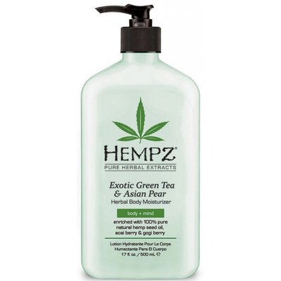 Увлажняющее молочко для тела зеленый чай и азиатская груша Hempz Exotic Green Tea & Asian Pear, 500 ml