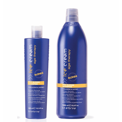 Шампунь для светлых осветленных или мелированных волос Inebrya Pro-Blond Shampoo,