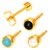 Caflon Gold Mix Bezel Set Stones Сережки для проколу вух перли асорті, 12 пар, фото _ab__is.image_number.default Caflon Gold Mix Bezel Set Stones Сережки для проколу вух перли асорті, 12 пар, фото _ab__is.image_number.default