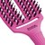 Щетка изогнутая продувная с комбинированной щетиной Olivia Garden Finger Brush Combo Think Pink Bright Pink, изображение 2