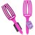 Щетка для волос Olivia Garden Finger Brush Combo Medium Neon Purple, изображение 2