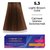 Устойчивая крем-краска для волос Master Lux Professional Permanent Hair Color Cream, 60ml, Палитра: 5.3