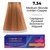 Устойчивая крем-краска для волос Master Lux Professional Permanent Hair Color Cream, 60ml, Палитра: 7.34