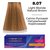 Устойчивая крем-краска для волос Master Lux Professional Permanent Hair Color Cream, 60ml, Палитра: 8.07