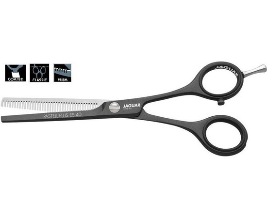 Ножницы парикмахерские филировочные Jaguar White Line Pastell Plus ES 40 Lava 5", изображение 2 Ножницы парикмахерские филировочные Jaguar White Line Pastell Plus ES 40 Lava 5", изображение 2