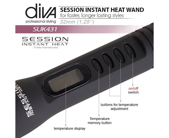 Плойка для волосся Diva Session 32 мм wand, фото _ab__is.image_number.default