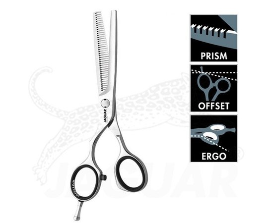 Ножницы парикмахерские филировочные Jaguar Diamond CC 39 Left, изображение 2