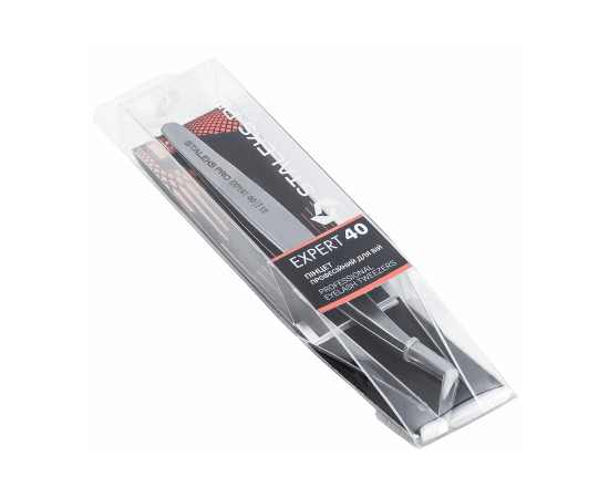 Пинцет профессиональный для ресниц башмачок Staleks Pro Expert 40 Type 12, изображение 3