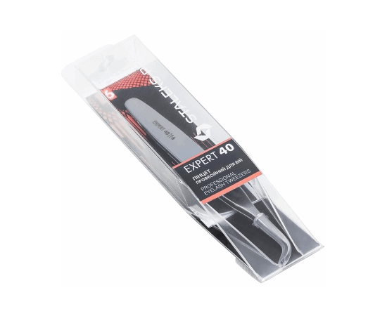 Пинцет профессиональный для ресниц месяц Staleks Pro Expert 40 Type 6, изображение 2