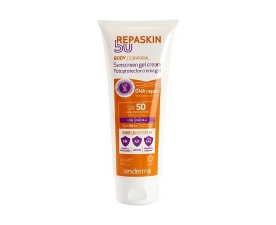 Sesderma REPASKIN Body Sunscreen gel crem SPF30/SPF50 Сонцезахисний крем-гель для тіла, 200 мл, фото  Sesderma REPASKIN Body Sunscreen gel crem SPF30/SPF50 Сонцезахисний крем-гель для тіла, 200 мл, фото