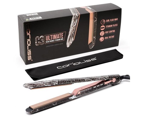 Corioliss C3 Black Marble Стайлер Чорний Мармур, фото _ab__is.image_number.default