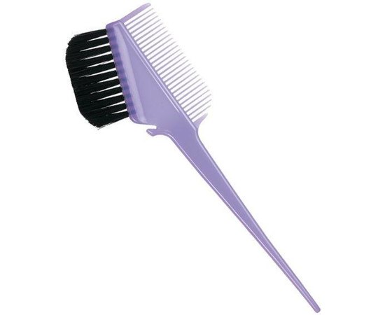 Кисточка для окрашивания волос прозрачная с расчёской Comair, изображение 2