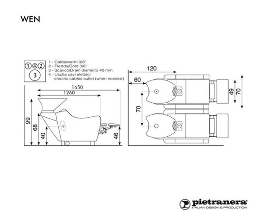 Pietranera мойка парикмахерская WEN