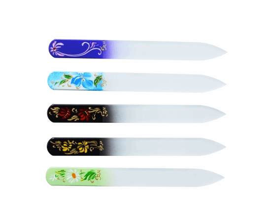 Пилка для ногтей стеклянная ручная роспись Сталекс, изображение 2