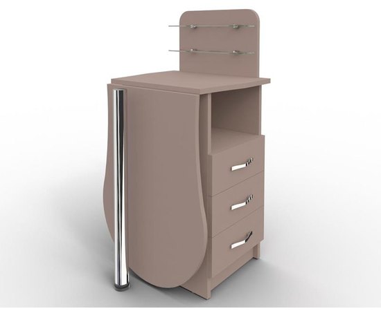 Маникюрный стол-трансформер со складывающейся столешницей "Естет компакт №1" мокко