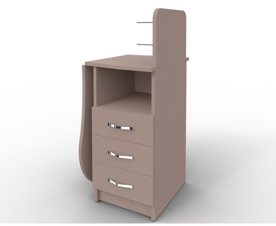 Маникюрный стол-трансформер со складывающейся столешницей "Естет компакт №1" мокко