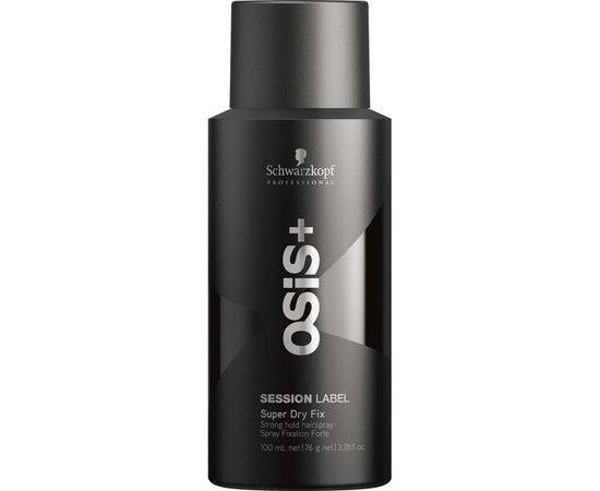 Суперсухой лак сильной фиксации Schwarzkopf Professional Osis+ Session Label Super Dry Fix, изображение 2