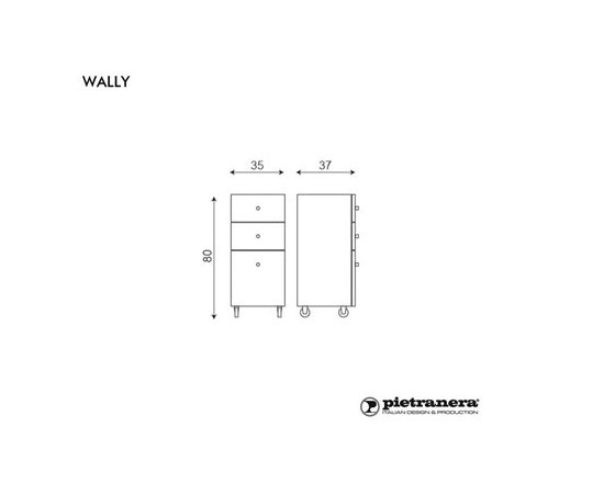 Тележка парикмахерская  Pietranera Wally, изображение 4