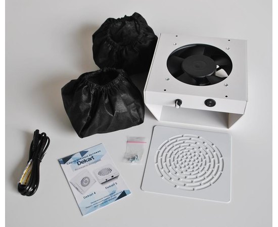 Вытяжка для маникюрного стола белая Markson Dekart 5, изображение 5