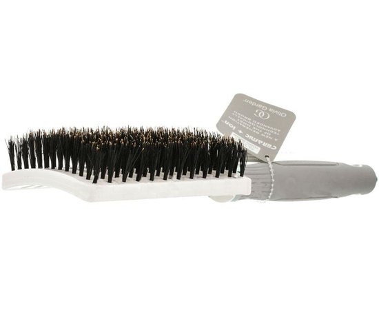 Щетка для разглаживания и укладки волос из 100% натуральной щетины Olivia Garden Ceramic + Ion XL Boar Vent, изображение 3