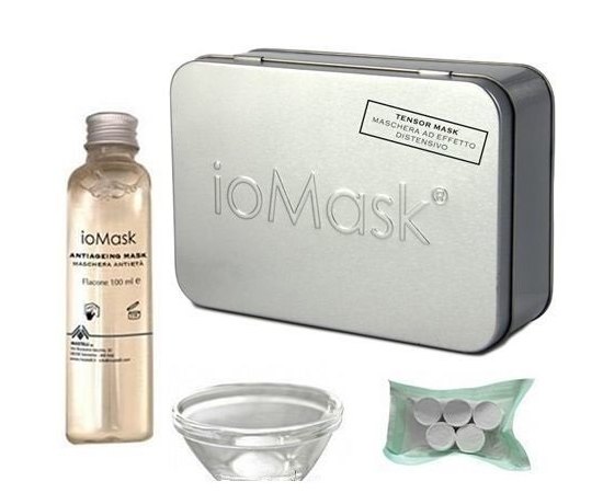 Mastelli iOMask Anti-Aging Mask Антивікова маска на неткані основі для шкіри обличчя і шиї, 5 шт + 100 мл, фото 