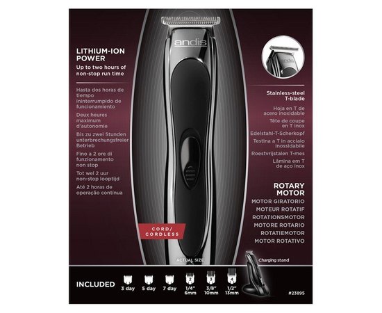 Машинка для окантовки триммер Andis SlimLine Li Ion BTF3, фото _ab__is.image_number.default