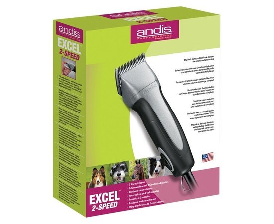 ANDIS SMC-2 Excel 2-Speed Silver Машинка для стрижки тварин, фото _ab__is.image_number.default