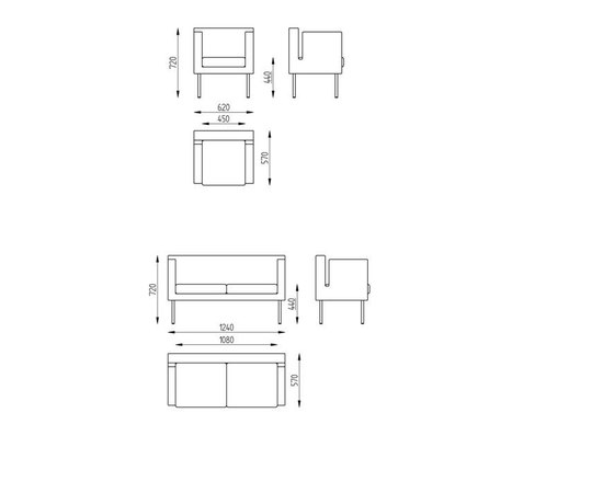 Мебель для ожидания для салона Pietranera Comfort, изображение 3