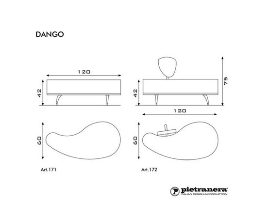 Мебель для ожидания для салона Pietranera Dango