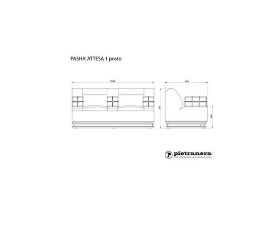 Мебель для ожидания для салона Pietranera Pasha, изображение 5