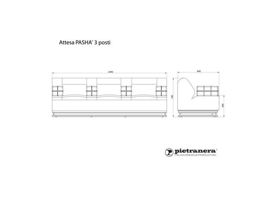 Мебель для ожидания для салона Pietranera Pasha, изображение 6