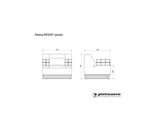 Мебель для ожидания для салона Pietranera Pasha, изображение 4
