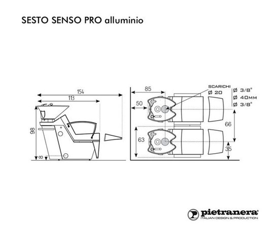 Pietranera мийка перукарська SESTO SENSO PRO, фото _ab__is.image_number.default