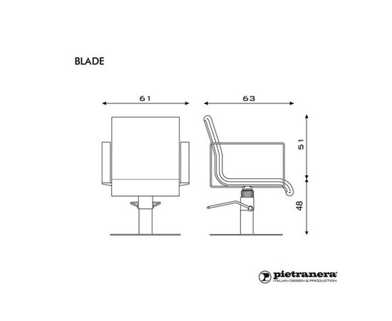 Pietranera Кресло клиента BLADE